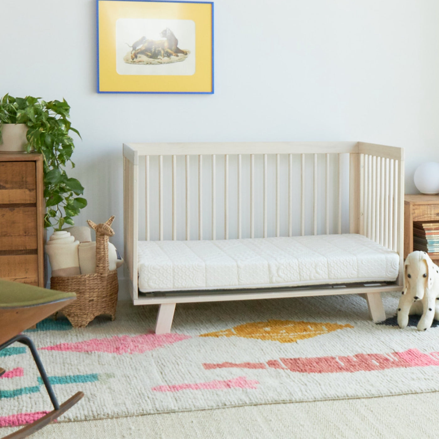 Natural Cotton Crib Mattress, Hybrid Crib & Toddler Mattress
