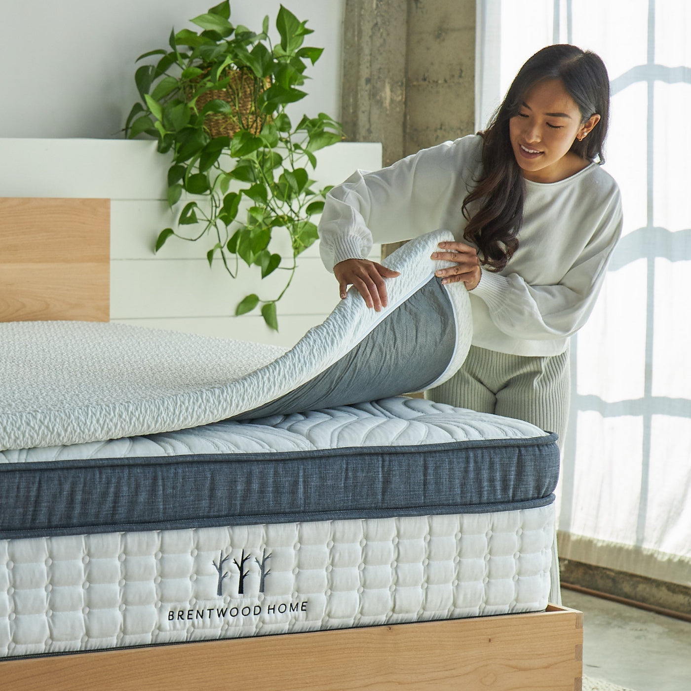 Memory Foam Mattress Topper with Cooling Gel and BioFoam