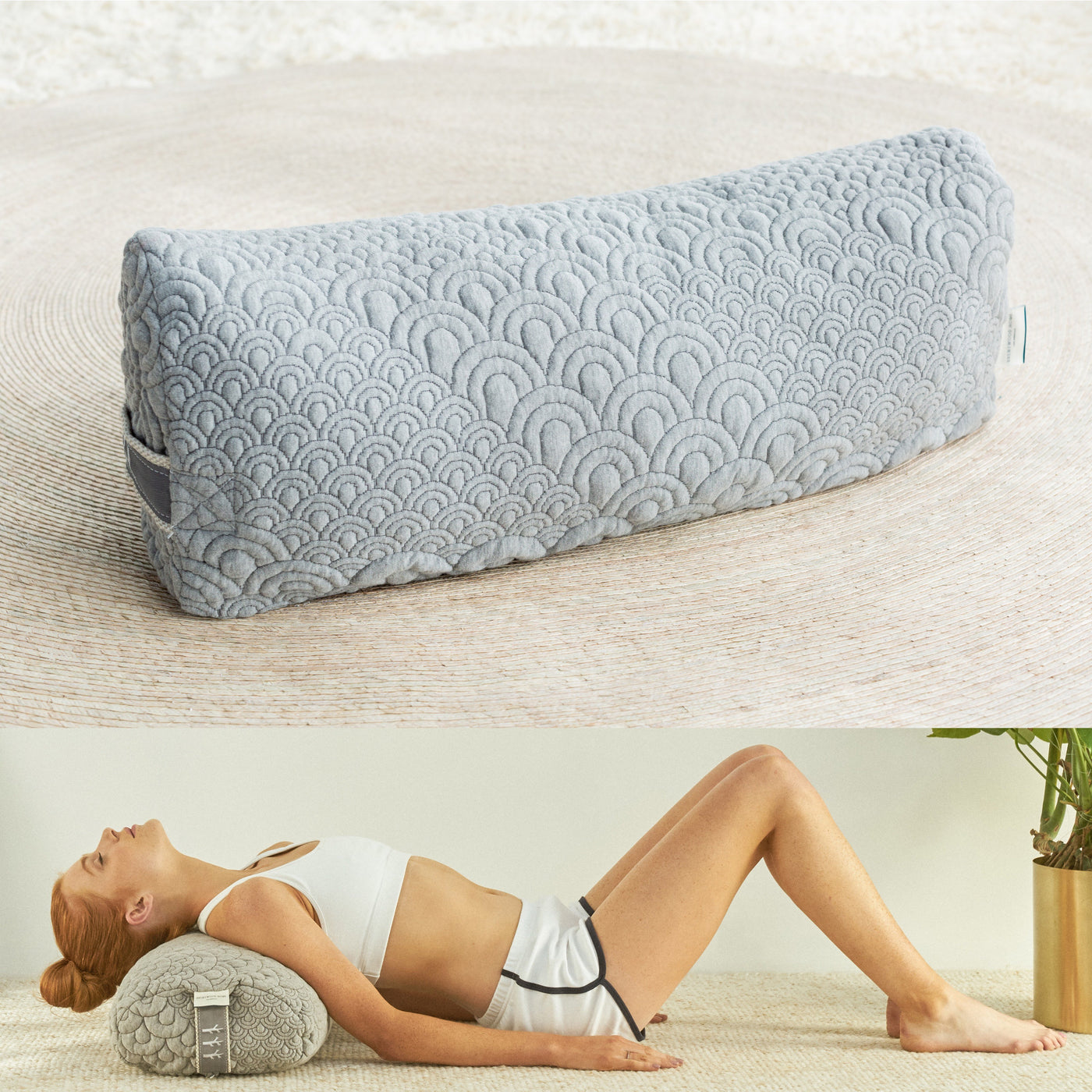 Natural Yoga Pillow Set, Crystal Cove Yoga Bundle