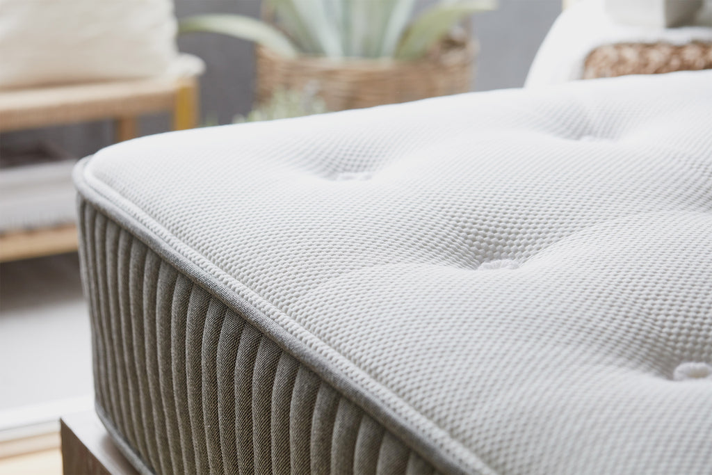 Charcoal-infused memory foam mattress made by Brentwood Home for CB2
