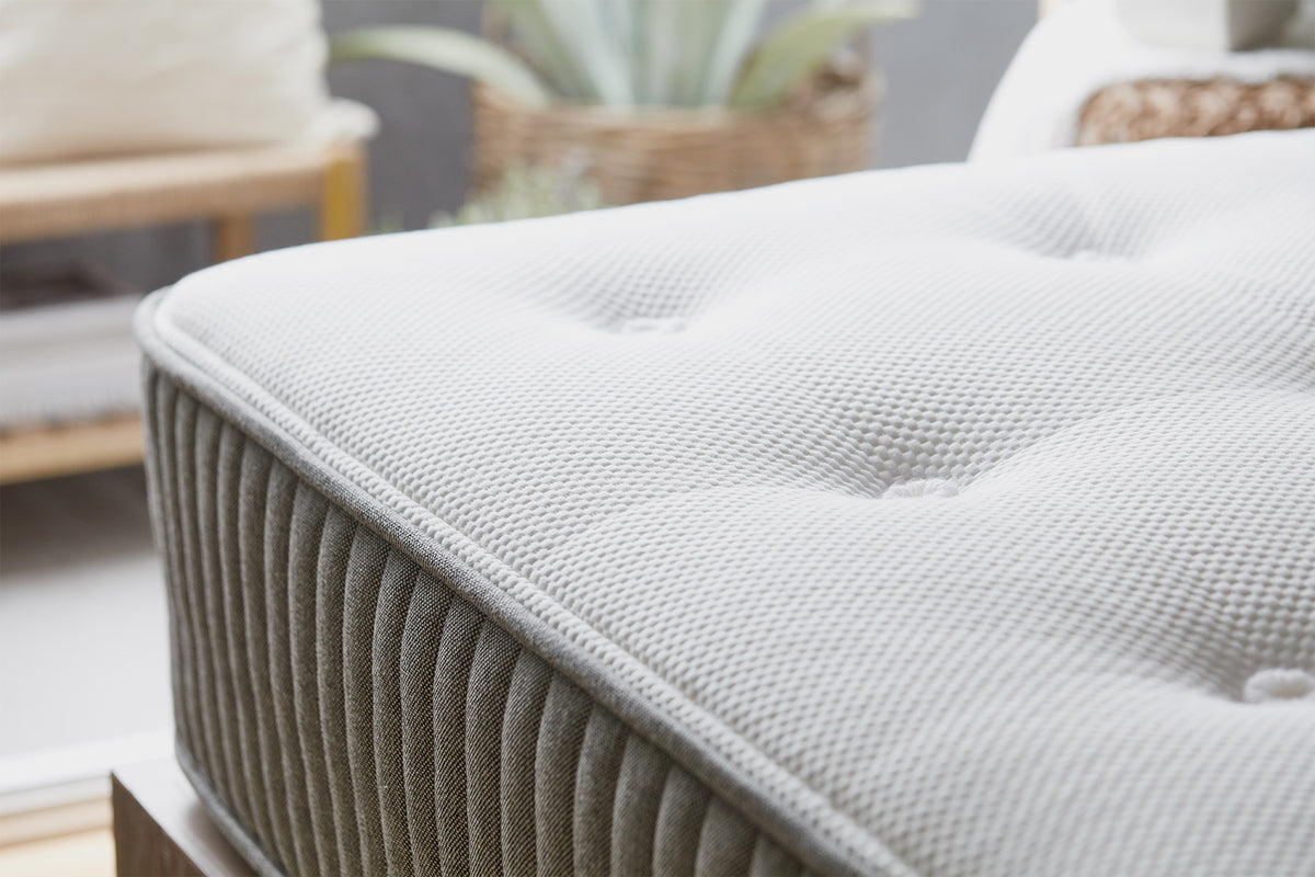 Charcoal-infused memory foam mattress made by Brentwood Home for CB2