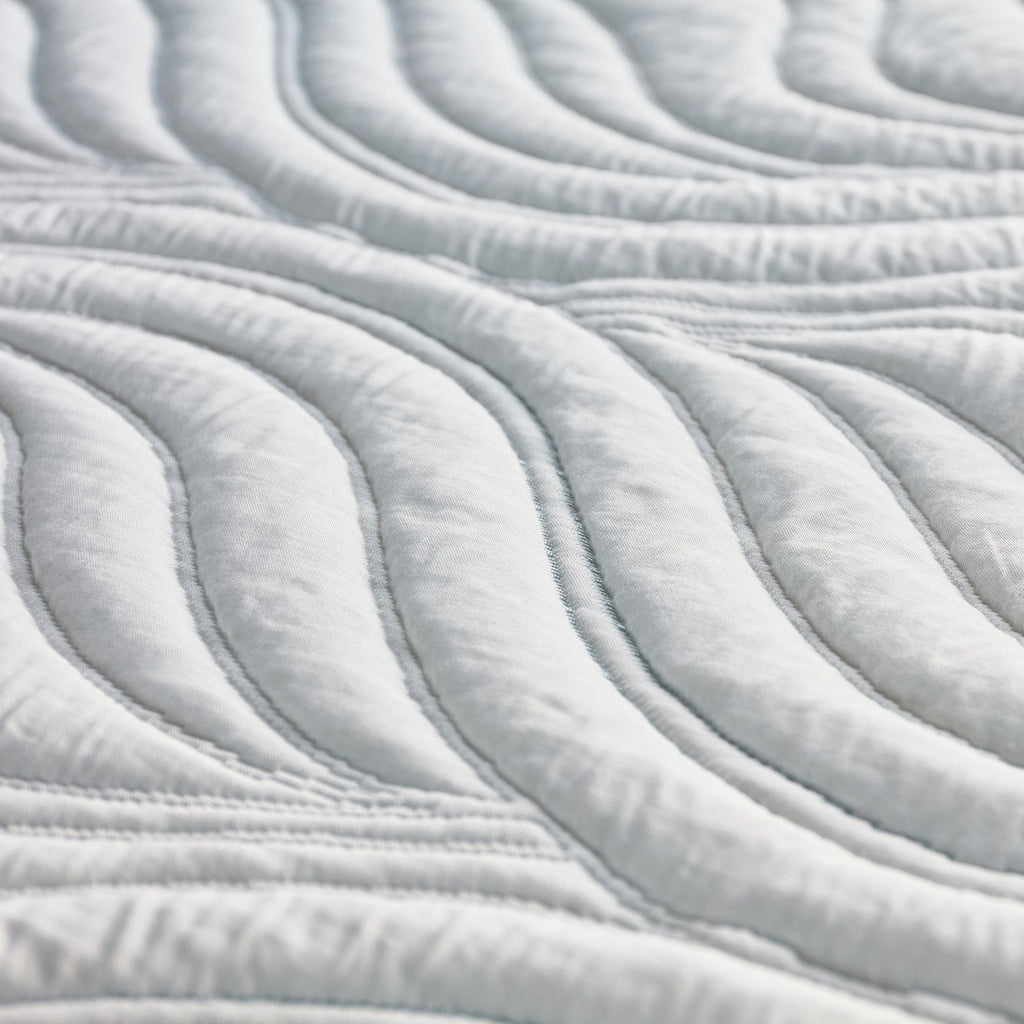 close up of an eco-friendly memory foam mattress topper 